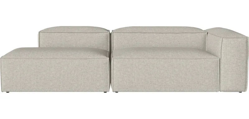 Cosima 2 Modules diepte 100 cm m. grote hoekmodule – rechts – en open-end – links Cosima by BOLIA in Nantes – Soepel weefsel, Sand – product photo