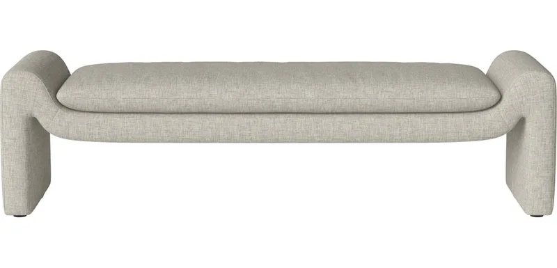 Mielo 2,5-zitsbankje Mielo by BOLIA in Nantes – Soepel weefsel, Sand – product photo