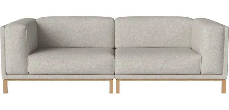 Cosy 2 modules Cosy by BOLIA in Nantes – Soepel weefsel, Sand, Geolied eiken, Massief – product photo