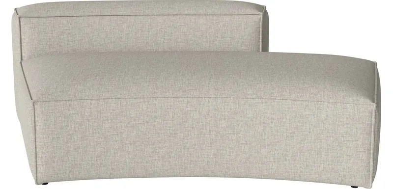 Cosima Curved module groot m. open einde 120 cm - rechts Cosima de BOLIA en Nantes – Soepel weefsel, Sand – photo du produit