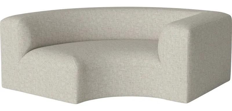 Angle Curved grote hoekmodule 90 - rechts Angle by BOLIA in Nantes – Soepel weefsel, Sand – product photo