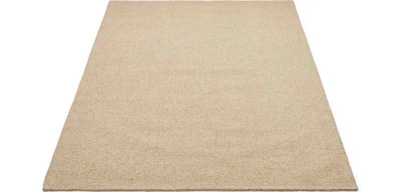 Natura vloerkleed - square Natura by BOLIA in Light Beige Melange, 250 × 250 cm – interior photo