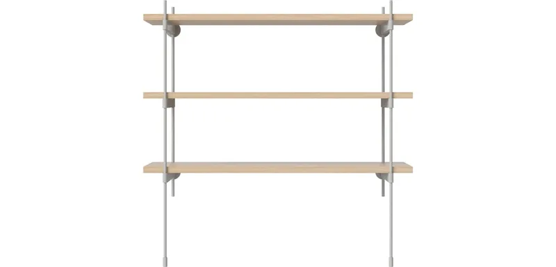 ROD combinatie 14 - hout ROD by BOLIA in Witgepigmenteerd geolied eiken, fineer, Grijsgelakt staal – product photo