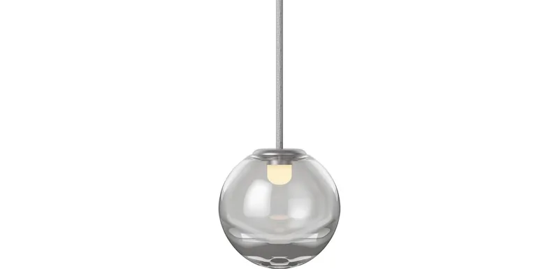 Blume solitaire Blume by BOLIA in Ø13 cm, Geborsteld aluminium – product photo