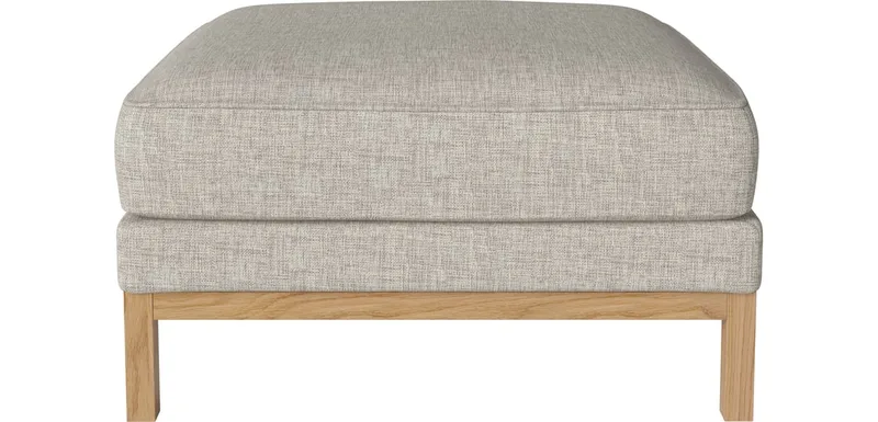 North poef 70 cm North de BOLIA en Nantes – Soepel weefsel, Sand, Geolied eiken, Massief – photo du produit