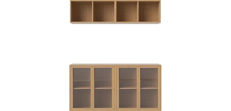 Case Plankencombinatie 19 Case de BOLIA en Geolied eiken, fineer – photo d’ambiance