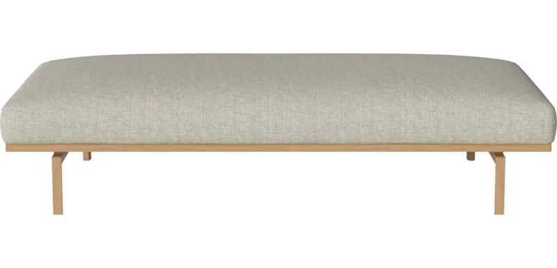 Elton Daybed Elton by BOLIA in Nantes – Soepel weefsel, Sand, Geolied eiken, Massief – product photo
