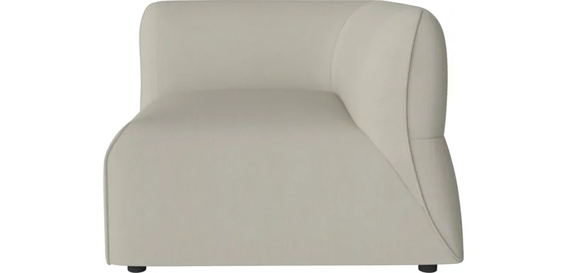 Arke tuin-hoekbank module 90 x 95 cm - rechts Arke Outdoor von BOLIA in Brezza – Stof voor buitenshuis, Sand – Produktfoto