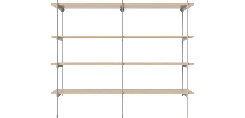 ROD combinatie 17 - hout ROD by BOLIA in Witgepigmenteerd geolied eiken, fineer, Grijsgelakt staal – product photo