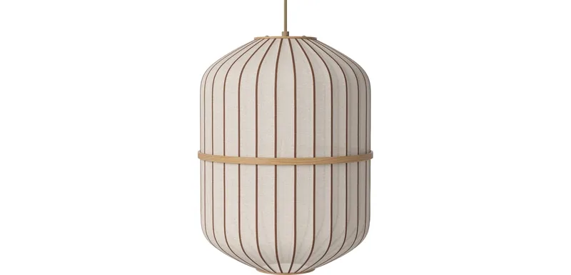 Lucén Hanglamp – Cylinder Lucén by BOLIA in Ø40 x H54 cm, Gelakt eiken – product photo