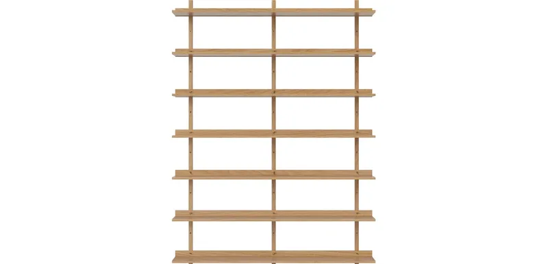 Kari Plankensysteem voor aan de muur - 210 x 157 Kari von BOLIA in Geolied eiken, fineer – Produktfoto