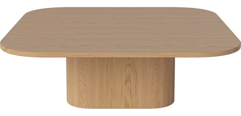 Eida houten salontafel - square Eida by BOLIA in Geolied eiken, 32 cm, 100 × 100 cm – product photo