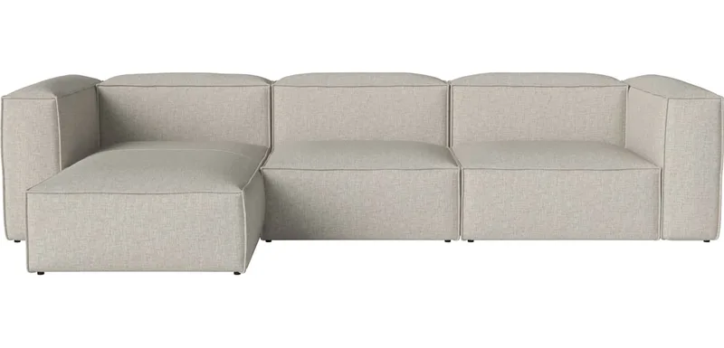 Cosima Nest slaapbank met chaise longue - links Cosima by BOLIA in Nantes – Soepel weefsel, Sand – product photo