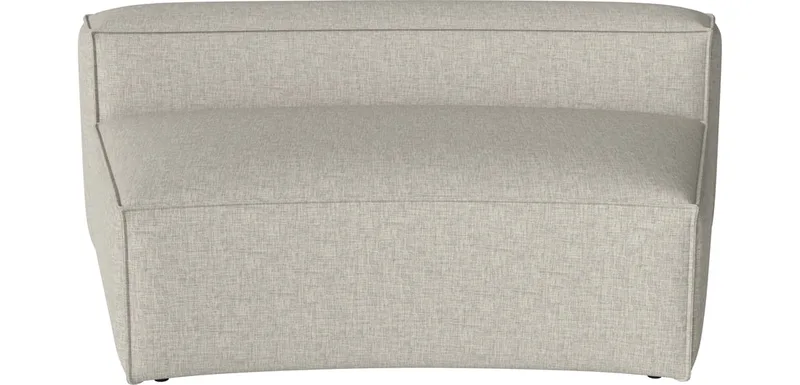 Cosima Curved grote rugmodule 120 cm Cosima de BOLIA en Nantes – Soepel weefsel, Sand – photo du produit