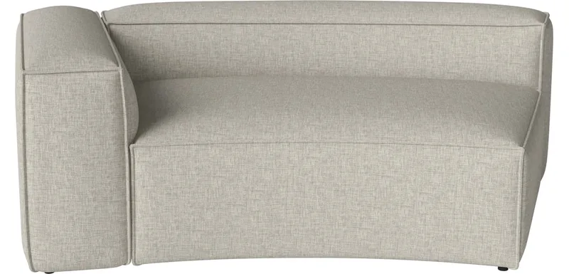 Cosima Curved grote hoek 120 cm - links Cosima by BOLIA in Nantes – Soepel weefsel, Sand – product photo