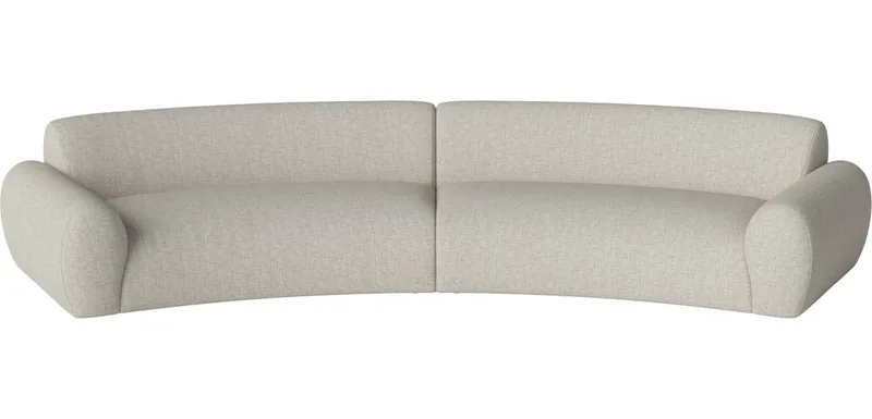Núvol Curved 2-hoeks Núvol by BOLIA in Nantes – Soepel weefsel, Sand – product photo
