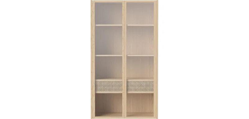 Cana Wandkast - hoog Cana by BOLIA in Witgepigmenteerd geolied eiken, fineer – product photo
