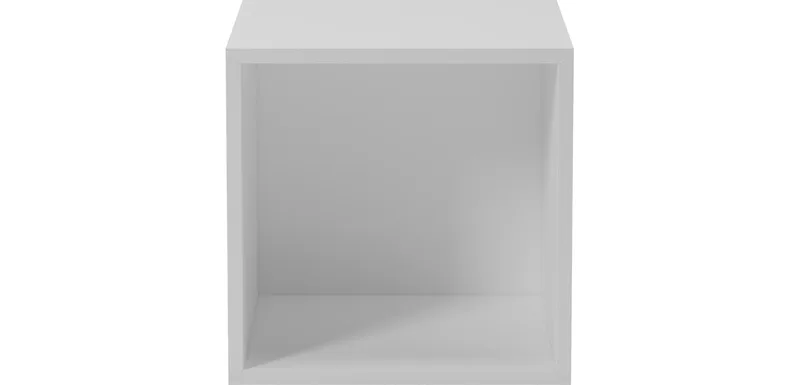 Case 1 x 1 Boekenkastmodule – 28 cm Case by BOLIA in Witgelakt MDF – product photo