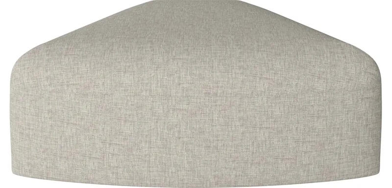 Angle Curved poef 45 Angle by BOLIA in Nantes – Soepel weefsel, Sand – product photo