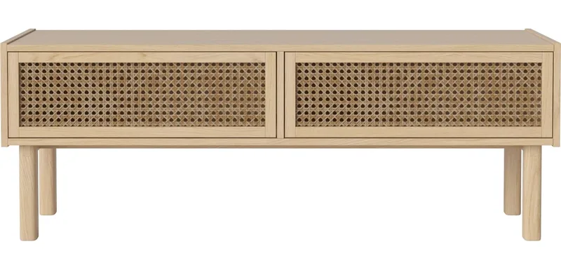 Cana HiFi-meubel Cana von BOLIA in Witgepigmenteerd geolied eiken, fineer – Produktfoto