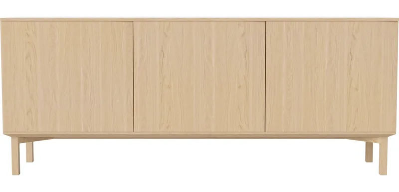 Silent Dressoir – houten onderkant Silent van BOLIA in Witgepigmenteerd geolied eiken, fineer – productfoto