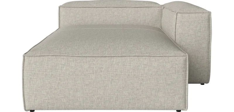 Cosima slaapbank chaise longue diepte 120 - rechts Cosima by BOLIA in Nantes – Soepel weefsel, Sand – product photo