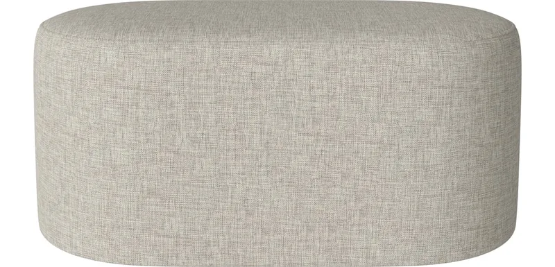 Zyl Poef 50 x 90 cm Zyl de BOLIA en Nantes – Soepel weefsel, Sand – photo d’ambiance