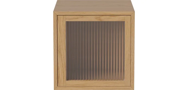 Case 1 x 1 m. glazen deur – 28 cm Case by BOLIA in Geolied eiken, fineer – interior photo