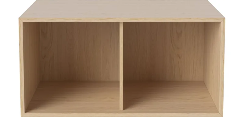 Case Kantoormodule met Ruimte - 80 x 40 cm Case by BOLIA in Witgepigmenteerd geolied eiken, fineer – interior photo