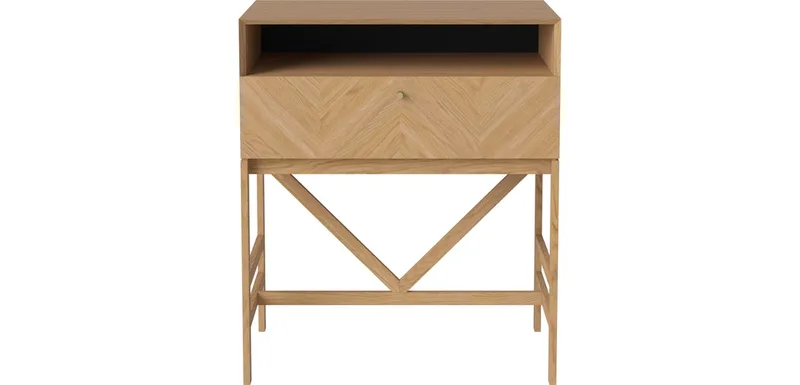 Luxe – 1 lade Luxe van BOLIA in Geolied eiken, fineer – productfoto