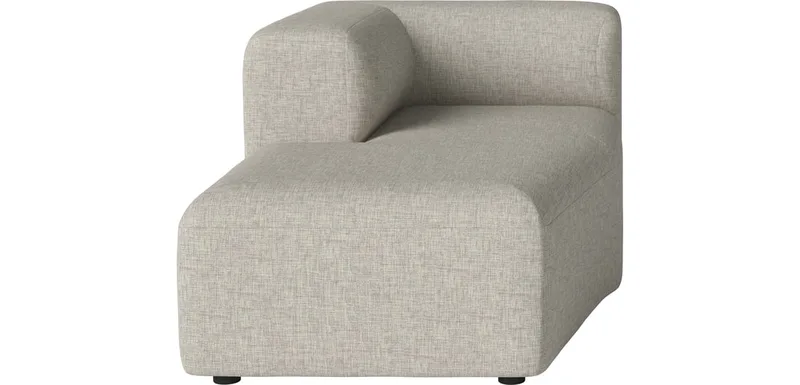 Angle Hoek Chaise longue - links Angle by BOLIA in Nantes – Soepel weefsel, Sand – product photo