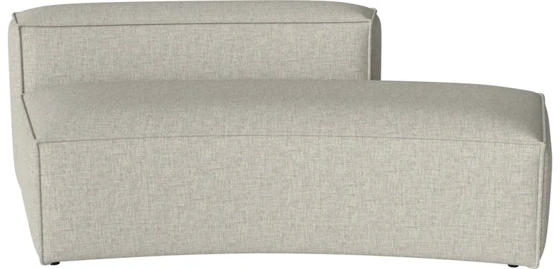 Cosima Curved module groot m. open einde 100 cm - rechts Cosima van BOLIA in Nantes – Soepel weefsel, Sand – productfoto