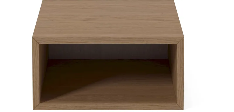Case ½ x 1 Boekenkastmodule – 35 cm Case by BOLIA in Geolied eiken, fineer – product photo