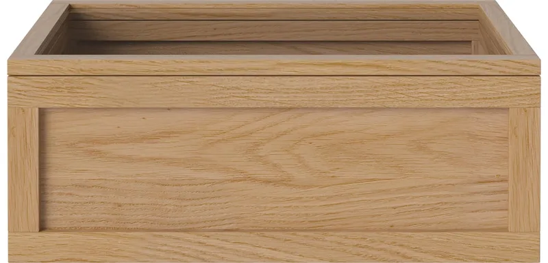 Norie Opbergsysteem - hout met glazen deksel Norie Storage by BOLIA in Geolied eiken, Massief – interior photo