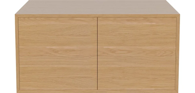 Case Kantoormodule met Deurtjes - 80 x 40 cm Case by BOLIA in Geolied eiken, fineer – interior photo