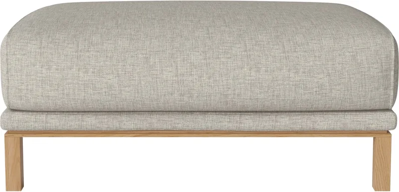Cosy poef Cosy de BOLIA en Nantes – Soepel weefsel, Sand, Geolied eiken, Massief – photo du produit