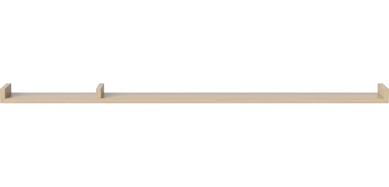 Display Plank 157 cm Display by BOLIA in Witgepigmenteerd geolied eiken, fineer, Asymmetrisch links – product photo