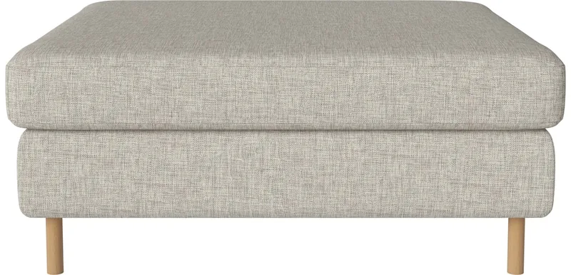 Scandinavia Poef 100 x 100 cm Scandinavia by BOLIA in Nantes – Soepel weefsel, Sand, 13 cm geolied eiken – interior photo