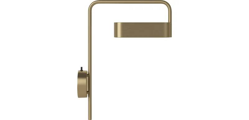Scribe Wandlamp Scribe van BOLIA in Mat antiek vermessingd ijzer – productfoto