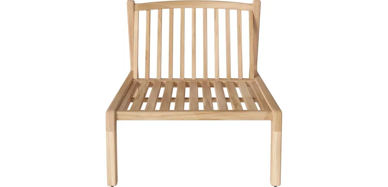 Patio tuinbank met rugmodule Patio von BOLIA in Onbehandeld teak, Massief – Produktfoto