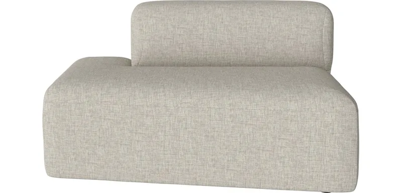 Angle Chaise Longue - links Angle von BOLIA in Nantes – Soepel weefsel, Sand – Produktfoto