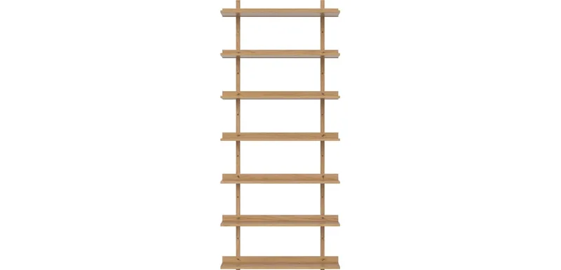 Kari Plankensysteem voor aan de muur - 210 x 90 Kari von BOLIA in Geolied eiken, fineer – Produktfoto