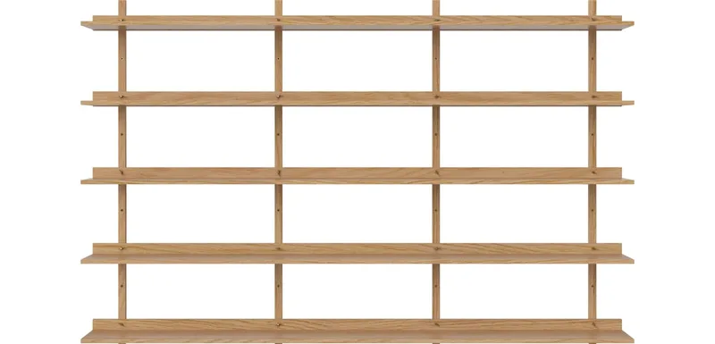 Kari Plankensysteem voor aan de muur - 146 x 224 Kari van BOLIA in Geolied eiken, fineer – sfeerfoto