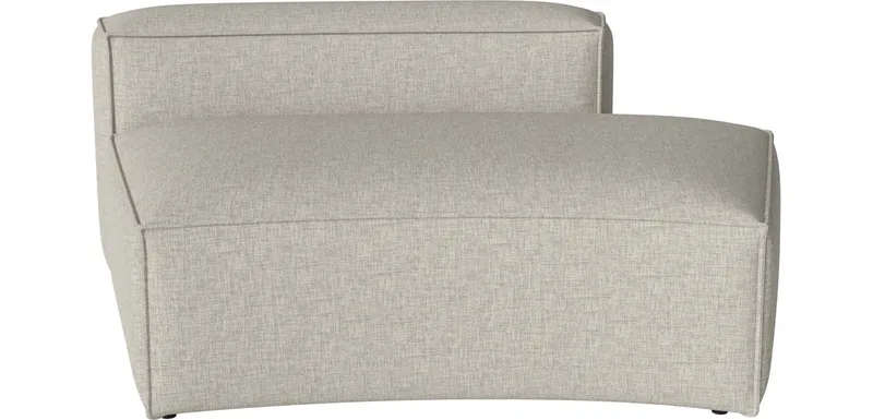 Cosima Curved Module klein m. open einde 120 cm - rechts Cosima van BOLIA in Nantes – Soepel weefsel, Sand – productfoto