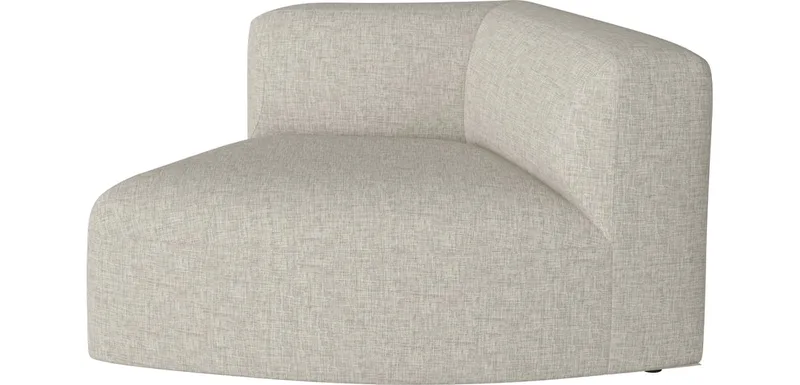 Angle Curved kleine hoekmodule 45 - rechts Angle by BOLIA in Nantes – Soepel weefsel, Sand – product photo