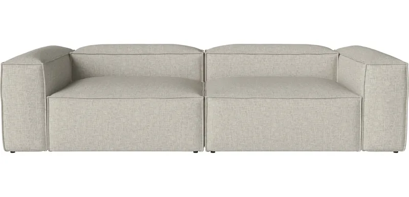 Cosima slaapbank 3-zitsbank diepte 120 cm Cosima by BOLIA in Nantes – Soepel weefsel, Sand – product photo