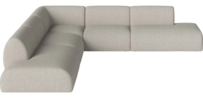 Núvol 5 modules met 2 open einden 317 x 317 cm Núvol by BOLIA in Nantes – Soepel weefsel, Sand – product photo