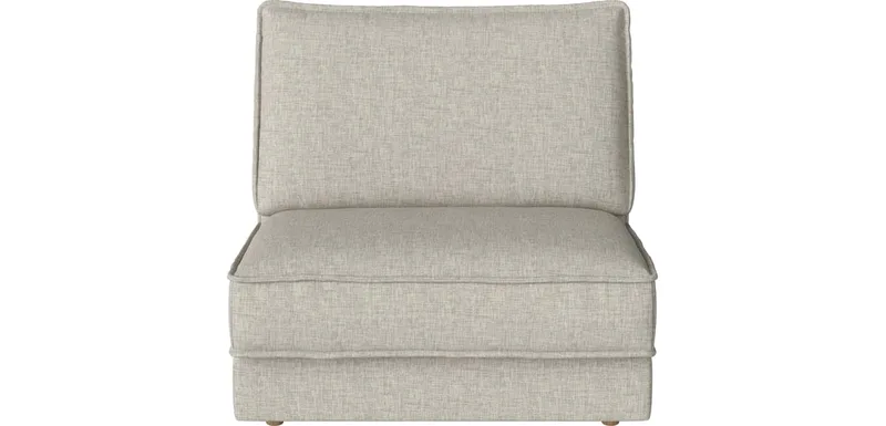 Noora Rugmodule 90 x 107 cm Noora van BOLIA in Nantes – Soepel weefsel, Sand, Geolied eiken, Massief – productfoto