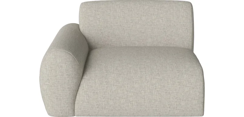 Núvol Kleine Hoekmodule – links Núvol by BOLIA in Nantes – Soepel weefsel, Sand – product photo