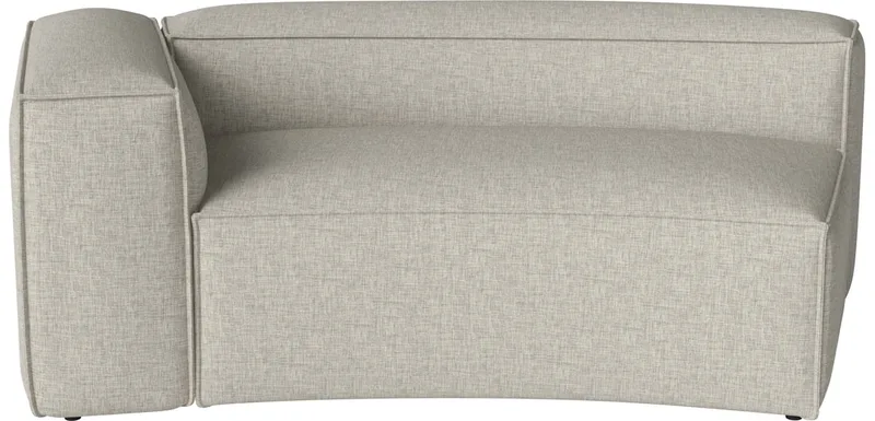 Cosima Curved 100 cm m. grote hoek - links Cosima van BOLIA in Nantes – Soepel weefsel, Sand – productfoto